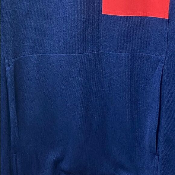 DULUTH Men's Sz Lrg Blue Red River Falls Snap Mock Relaxed Fit Knit Sweater - Picture 4 of 7